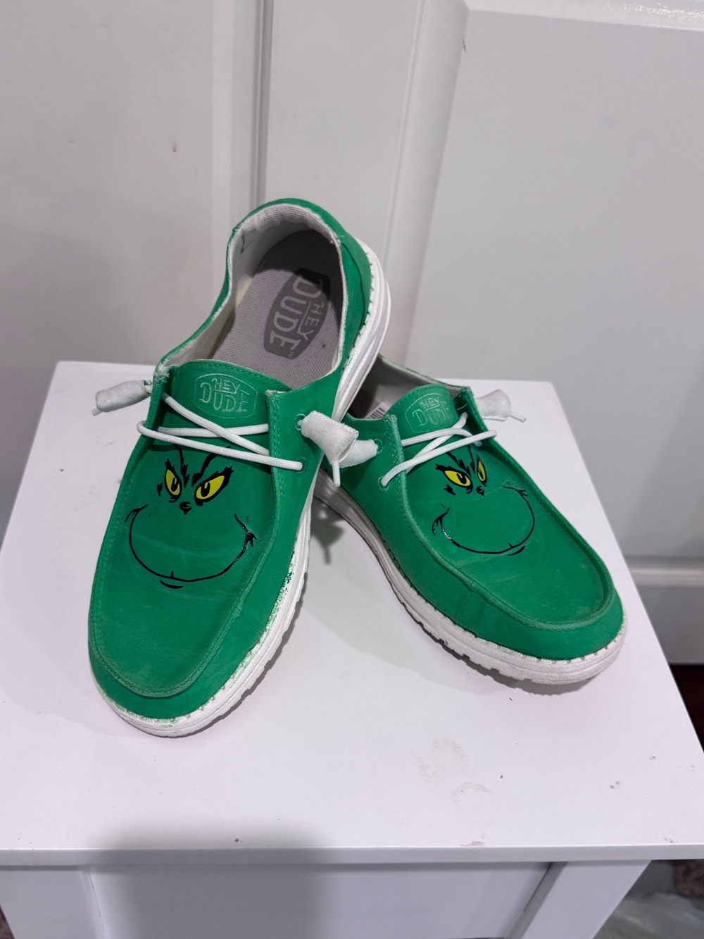 Hey Dude Green Grinch Slip-On Shoes